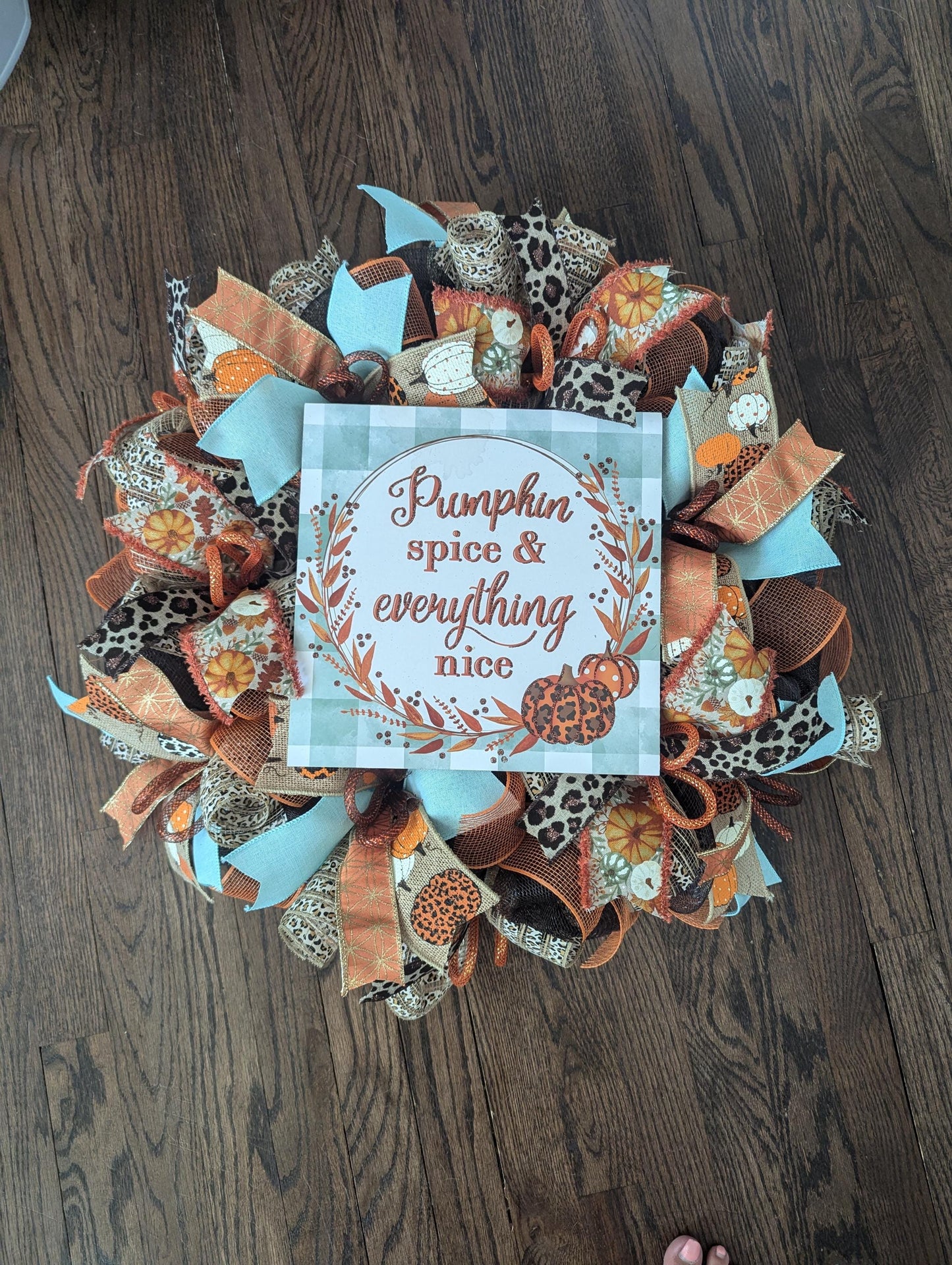Leopard Fall wreath