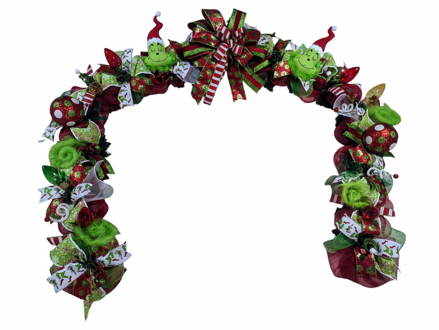 Christmas Garland, Grinch garland, CHRISTMAS GARLAND, Door garland, Mesh Christmas Garland, Christmas decor, garlands, Christmas garlands