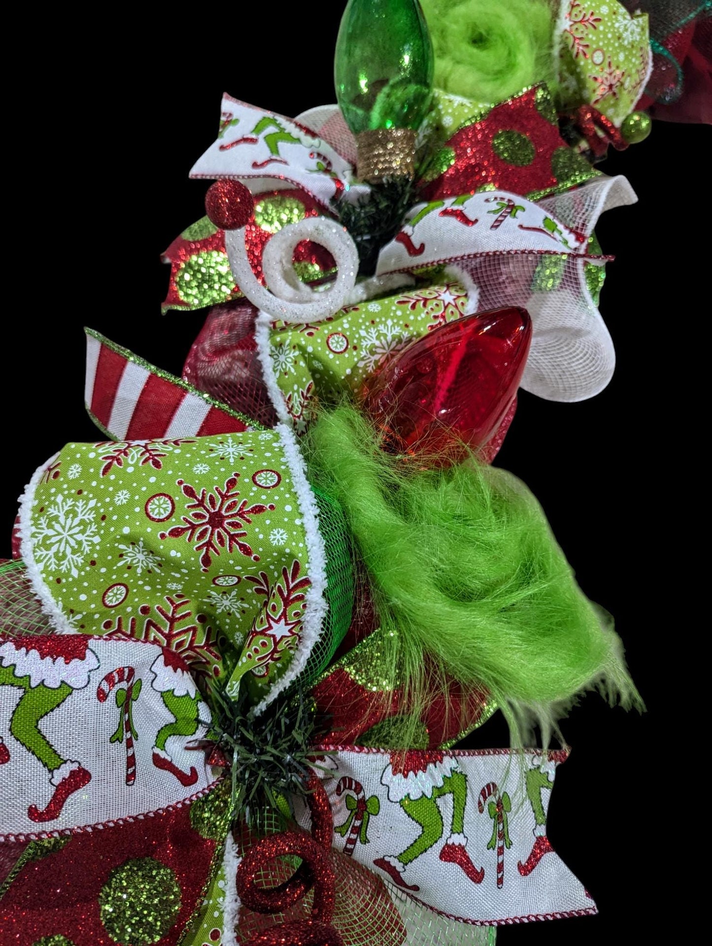 Christmas Garland, Grinch garland, CHRISTMAS GARLAND, Door garland, Mesh Christmas Garland, Christmas decor, garlands, Christmas garlands