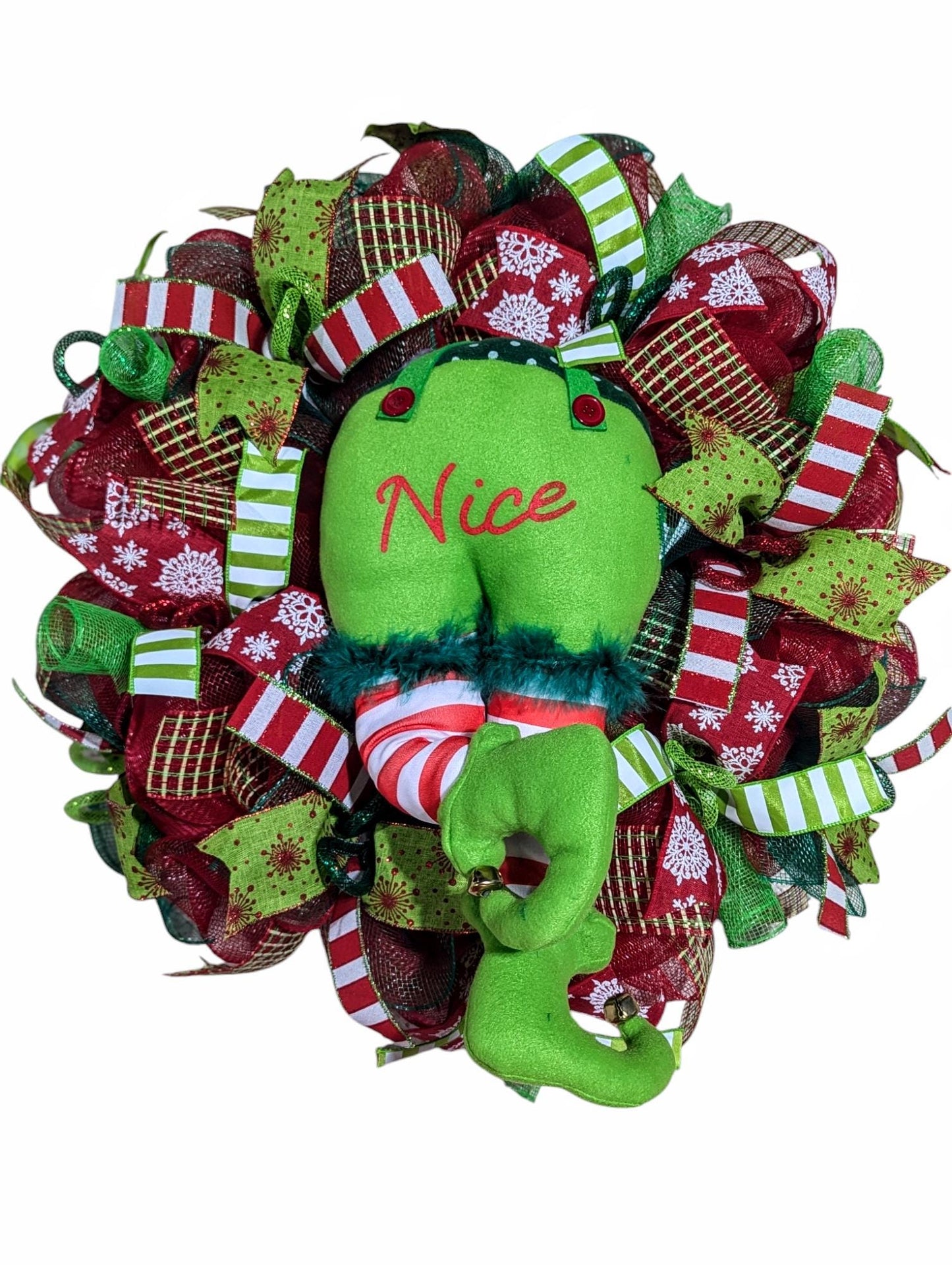 Double door Christmas wreaths