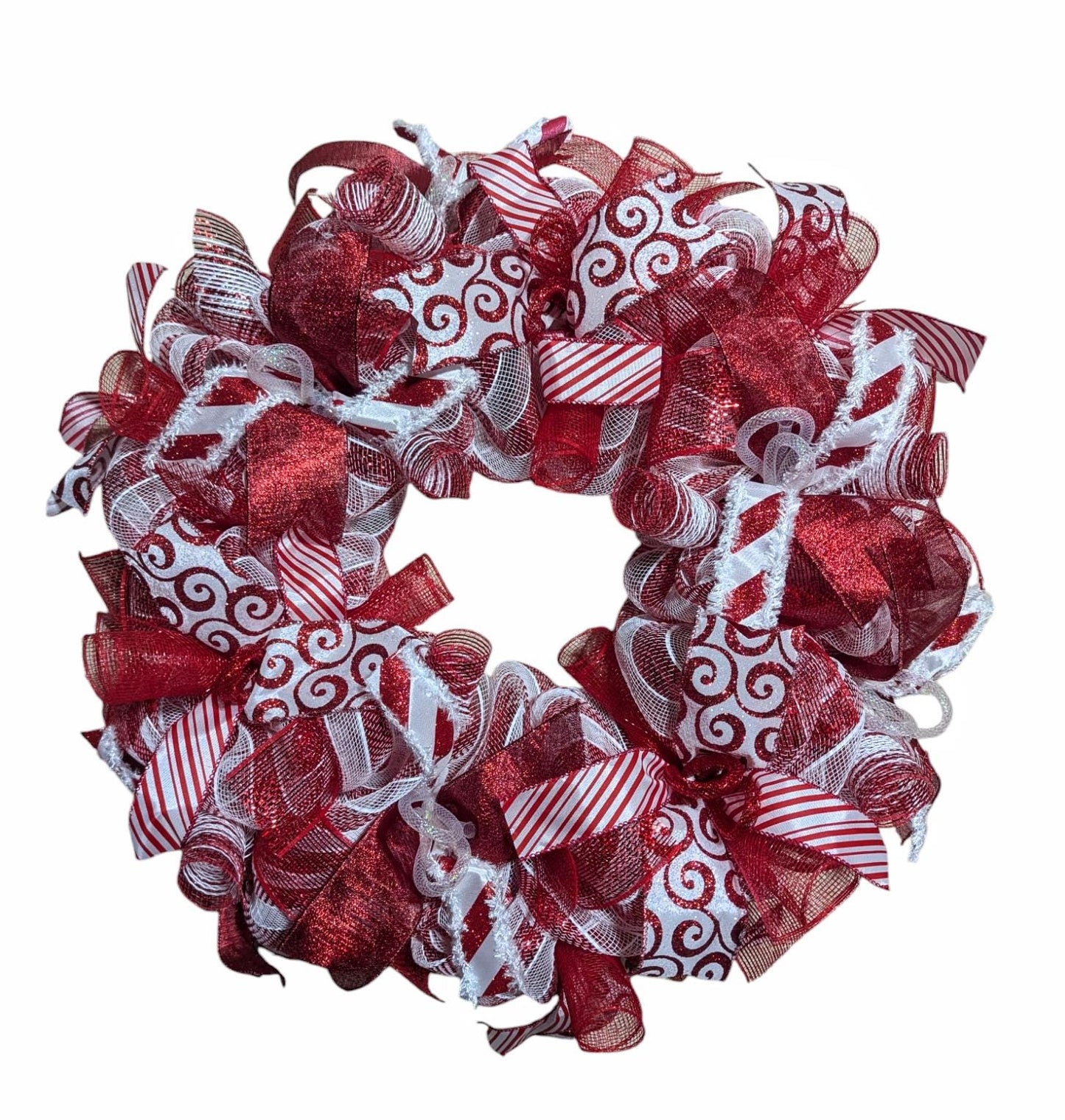 Candy Cane Wreath, Christmas Wreath, Whimsical Wreath, Christmas Wreaths, Wreath, Door Decor, Christmas Decorations, Candy Cane