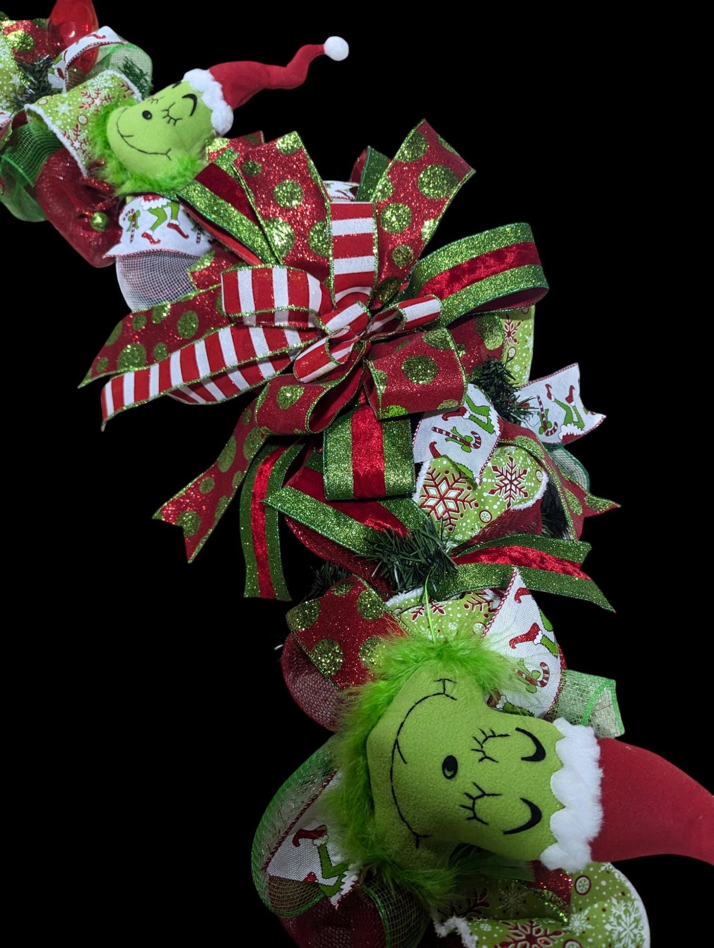 Christmas Garland, Grinch garland, CHRISTMAS GARLAND, Door garland, Mesh Christmas Garland, Christmas decor, garlands, Christmas garlands