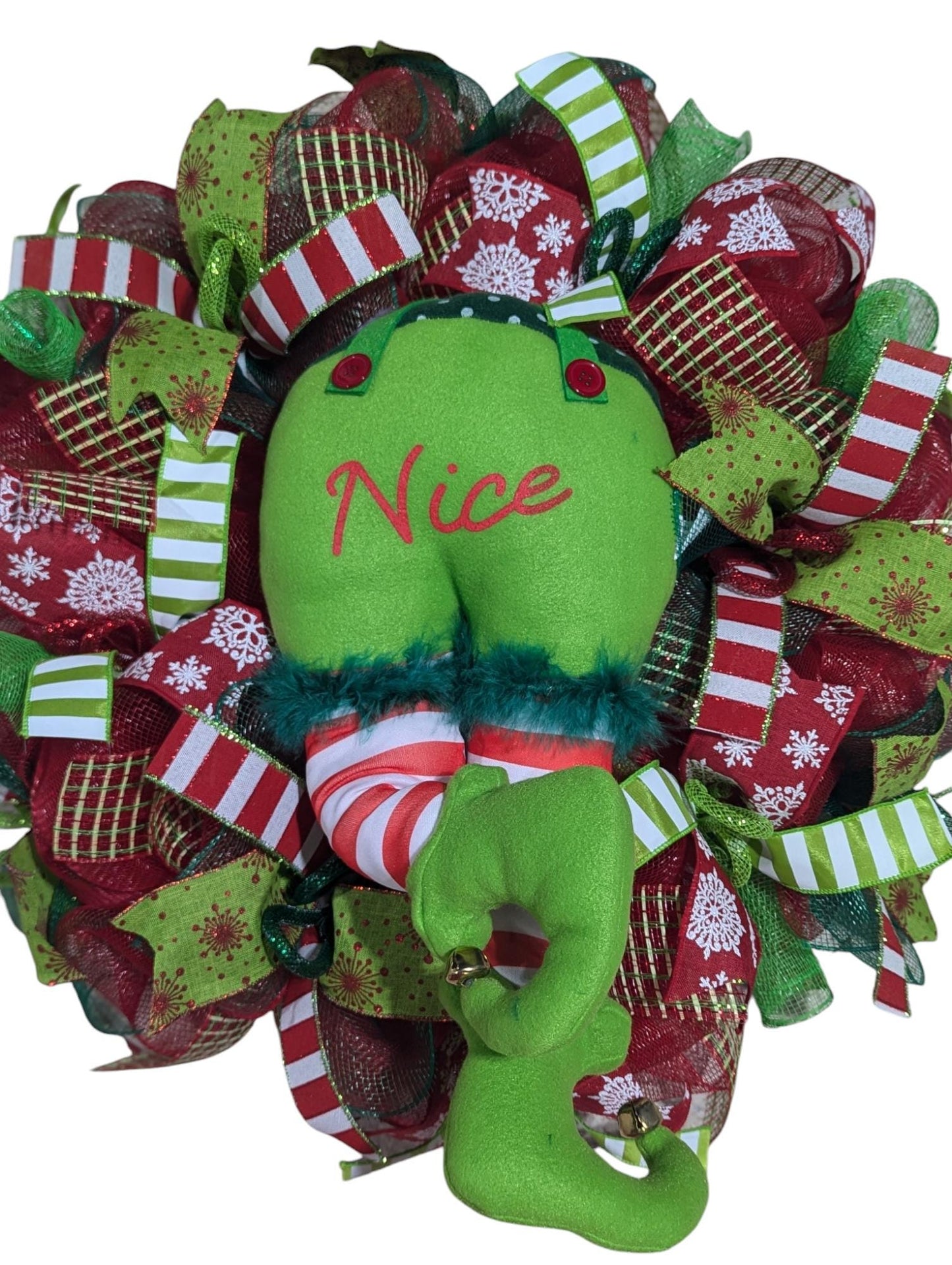 Double door Christmas wreaths