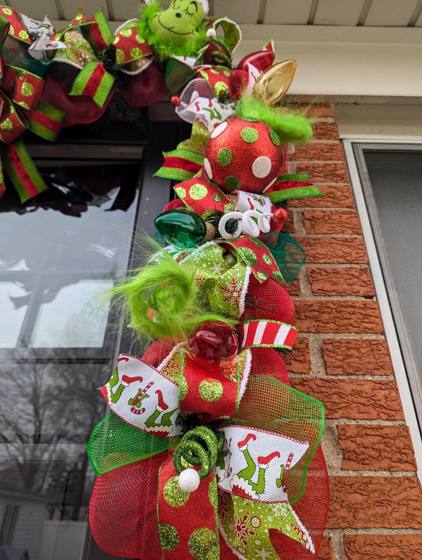 Christmas Garland, Grinch garland, CHRISTMAS GARLAND, Door garland, Mesh Christmas Garland, Christmas decor, garlands, Christmas garlands