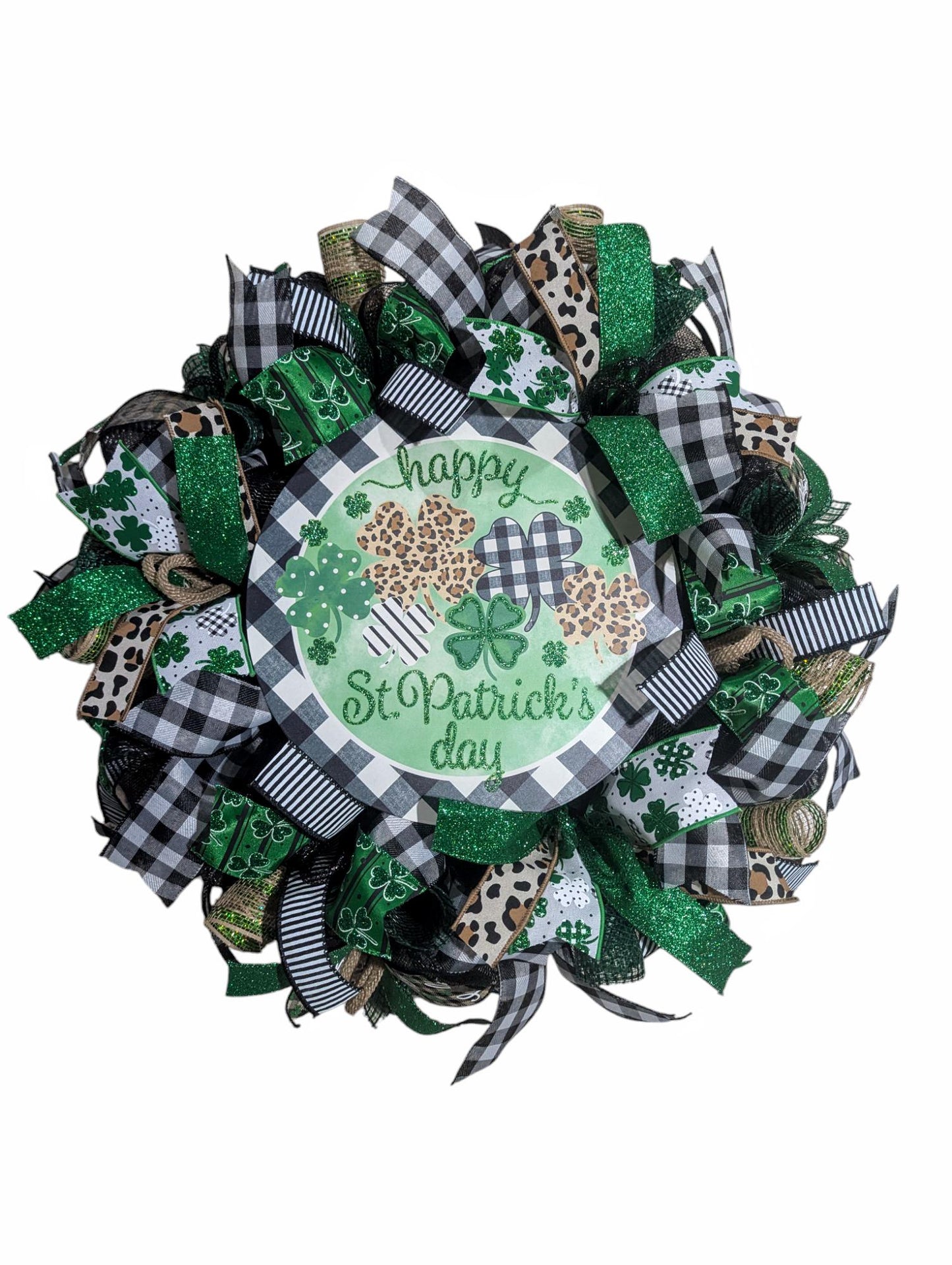 St. Patricks day Wreath, Spring Wreath, Happy St. Patricks Day wreath, St. Patricks Day Decor,St. Patties Day Wreath, door wreath, saint pat