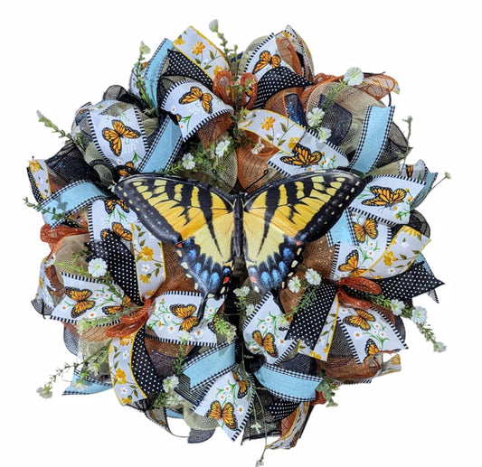 Butterfly wreath