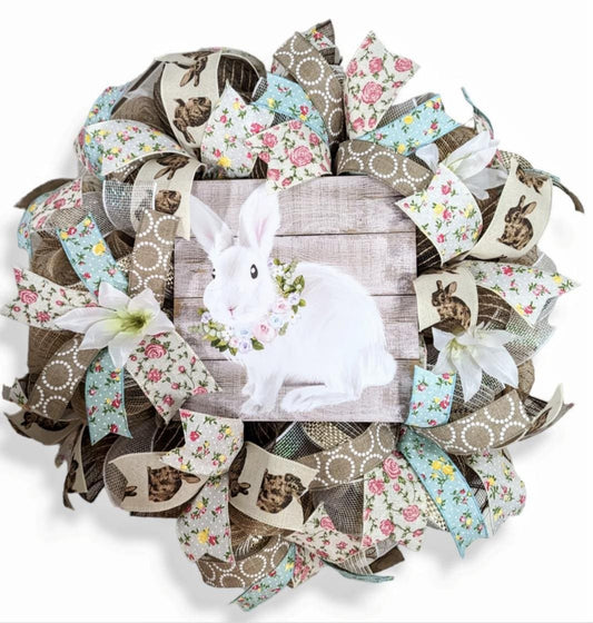 Easter wreath, bunny WREATH, spring wreath, easter wreath, carrot wreath, cottontail wreath, easter decorations, front door wreath