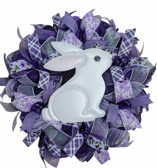 Easter wreath, spring wreath, purple spring wreath, hello spring wreath, Easter wreaths, spring decorations, spring front door wreath