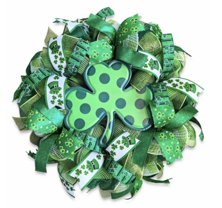 St. Patricks day Shamrock wreath