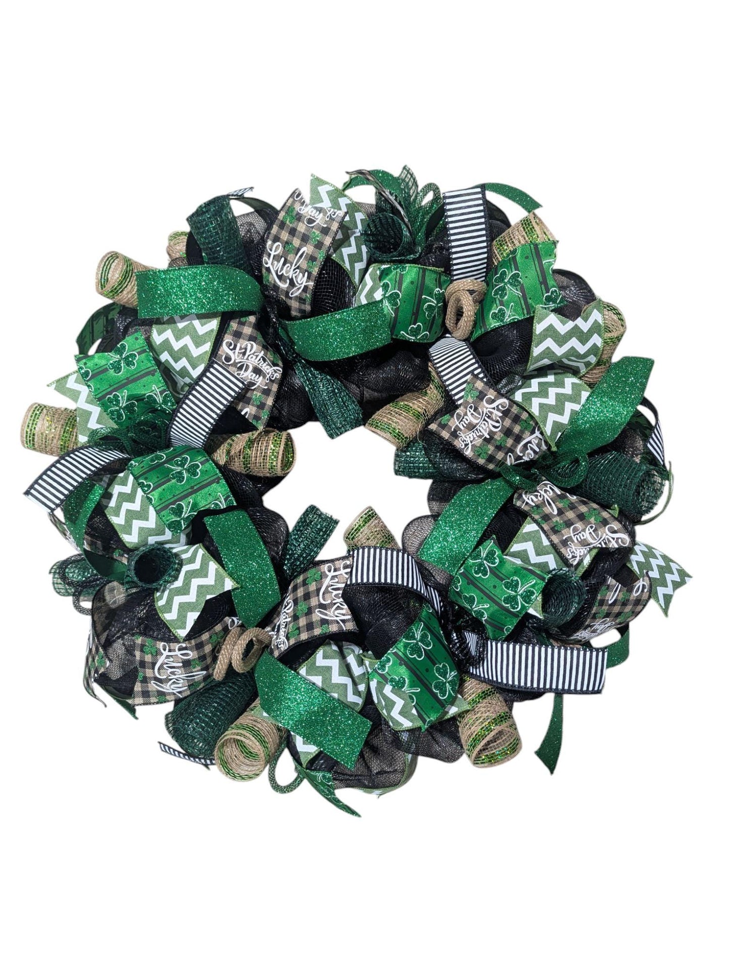 St. Patricks day Wreath, Spring Wreath, Happy St. Patricks Day wreath, St. Patricks Day Decor,St. Patties Day Wreath, door wreath, saint pat