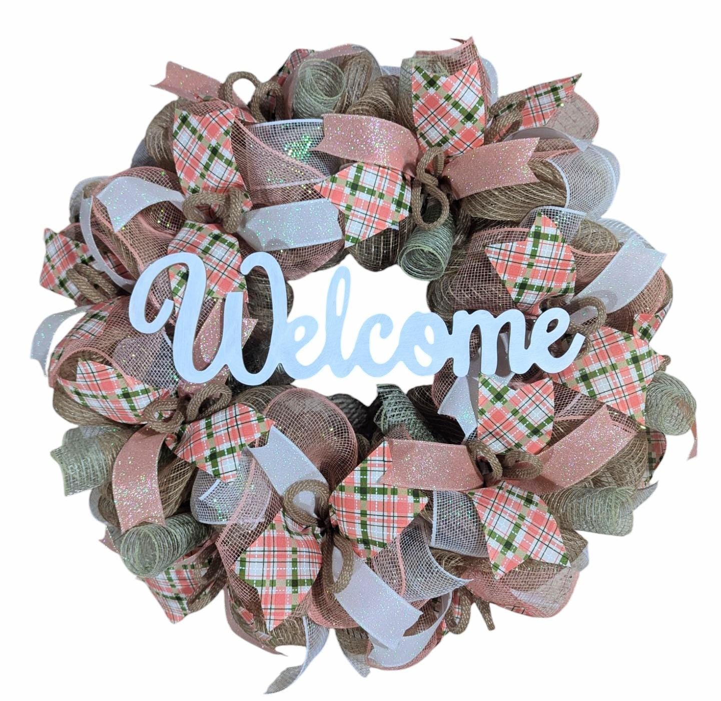 Everyday spring wreath, welcome wreath, spring flower wreath ,mesh spring wreath, Easter wreath, spring wreaths, front door wreath, wreath