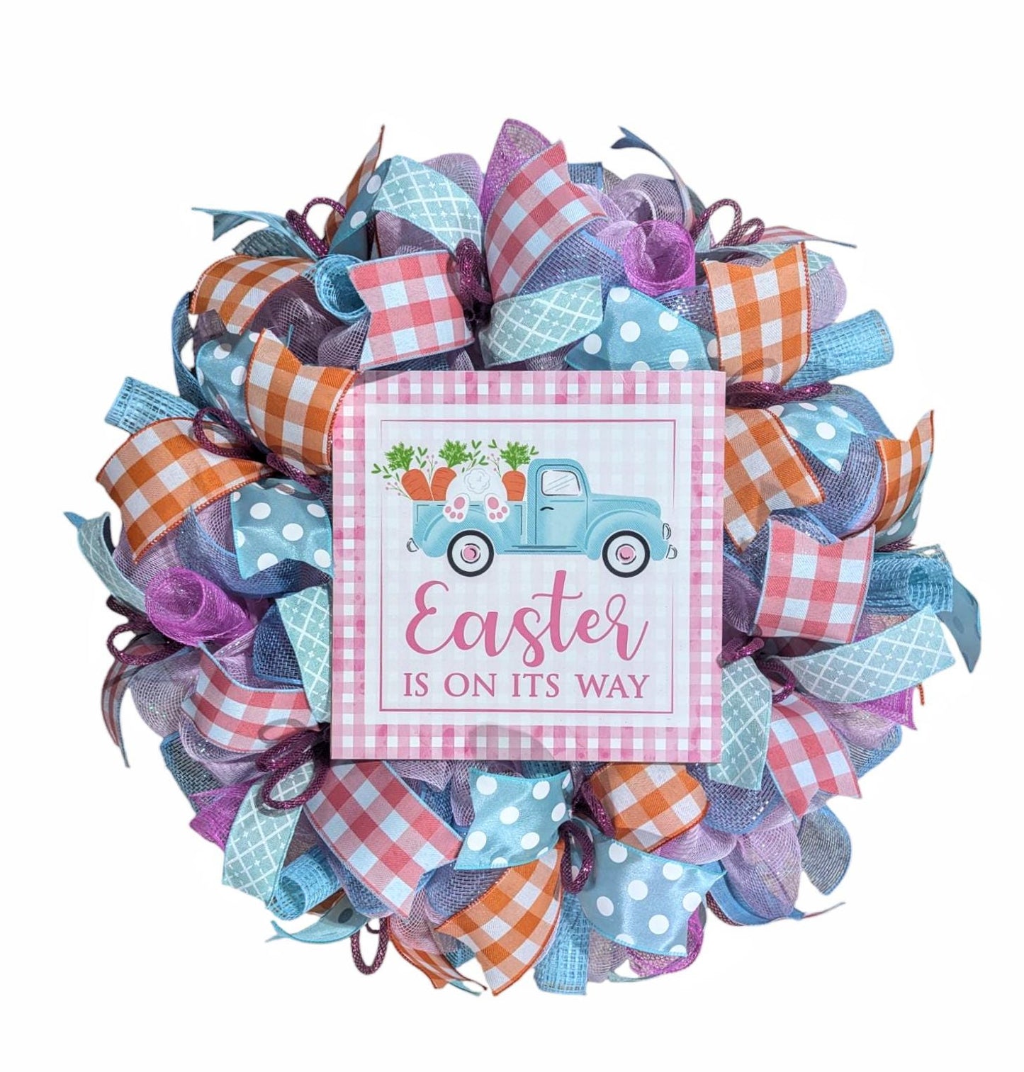 Easter wreath, Easter wreaths, Happy Easter wreath ,mesh spring wreath, Easter wreath, spring wreaths, front door wreath, wreath, bunny