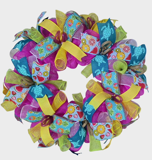 Summer wreath, hello summer wreath, hello wreath, welcome summer wreath, popsicle wreath, summer wreaths, summer decor, door wreath summer