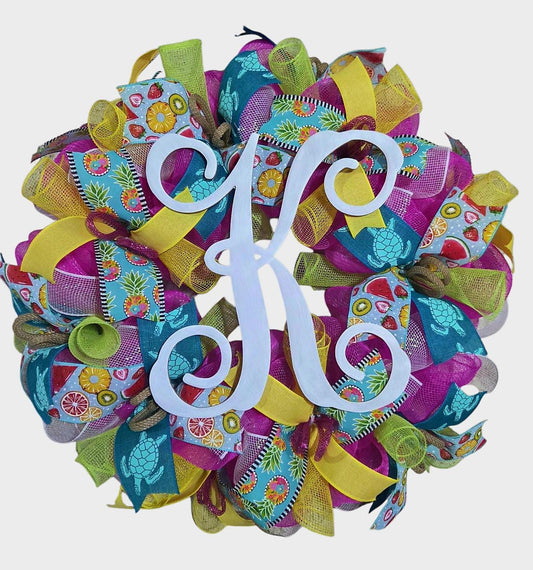 Summer wreath, marquee summer wreath, hello wreath, welcome summer wreath, wreath, summer wreaths, summer decor, door wreath summer, letter