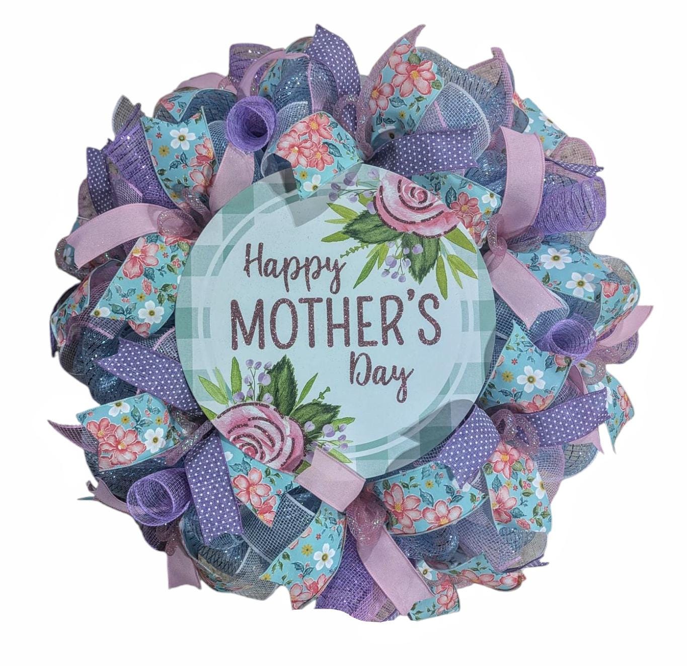 Mother's Day wreath, happy mother's day wreath, mother's Day gift ideas, mother's Day, door wreath, eunique mother's day gifts, wreaths