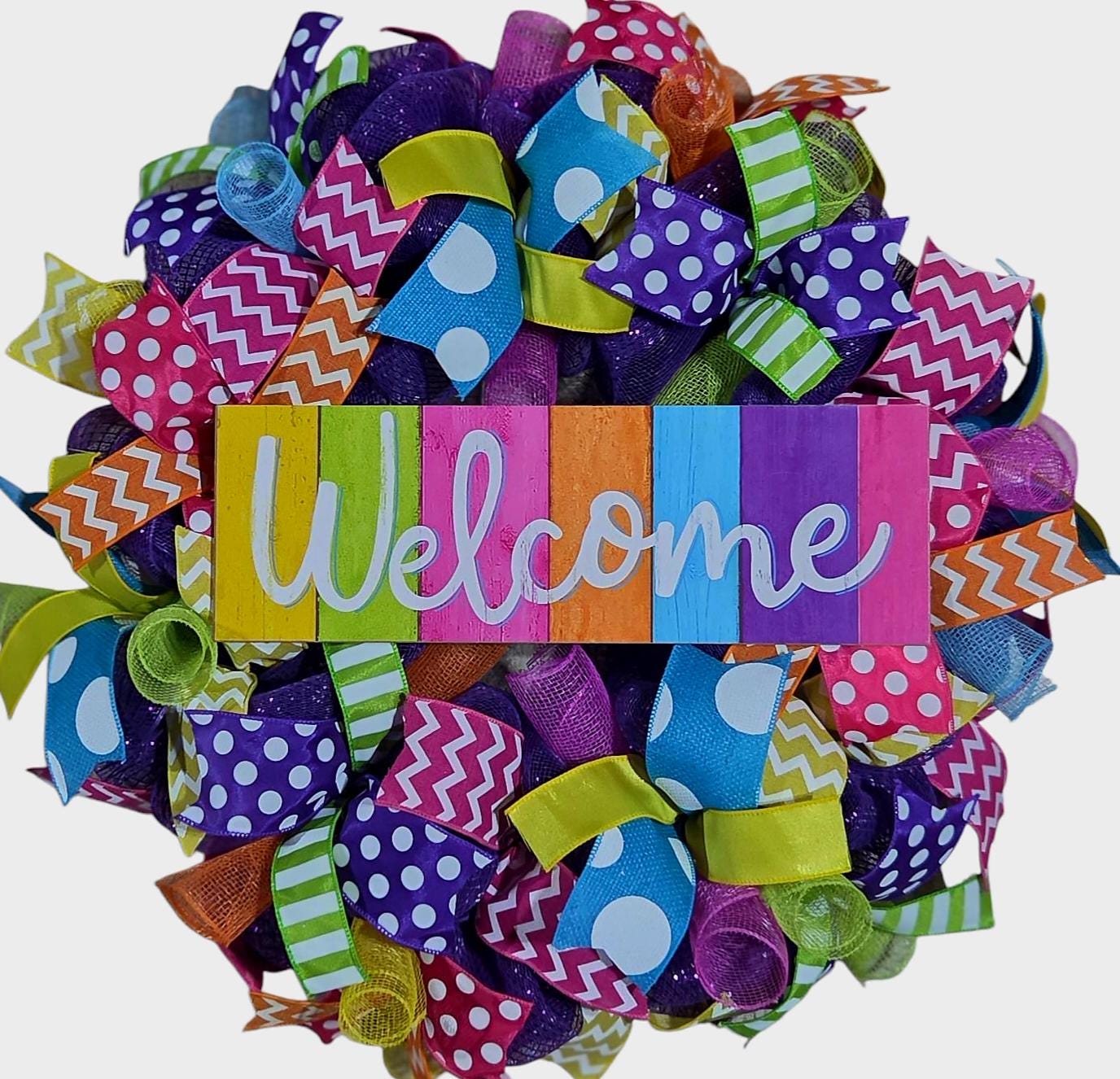 Summer wreath, hello summer wreath, hello wreath, welcome summer wreath, wreath, summer wreaths, summer decor, door wreath summer