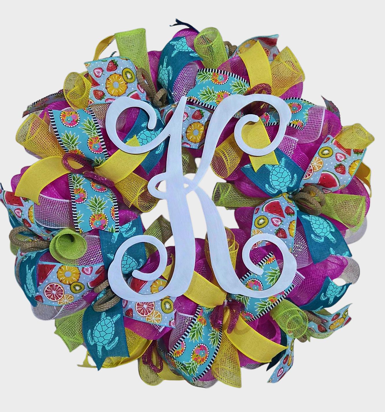 Summer wreath, marquee summer wreath, hello wreath, welcome summer wreath, wreath, summer wreaths, summer decor, door wreath summer, letter