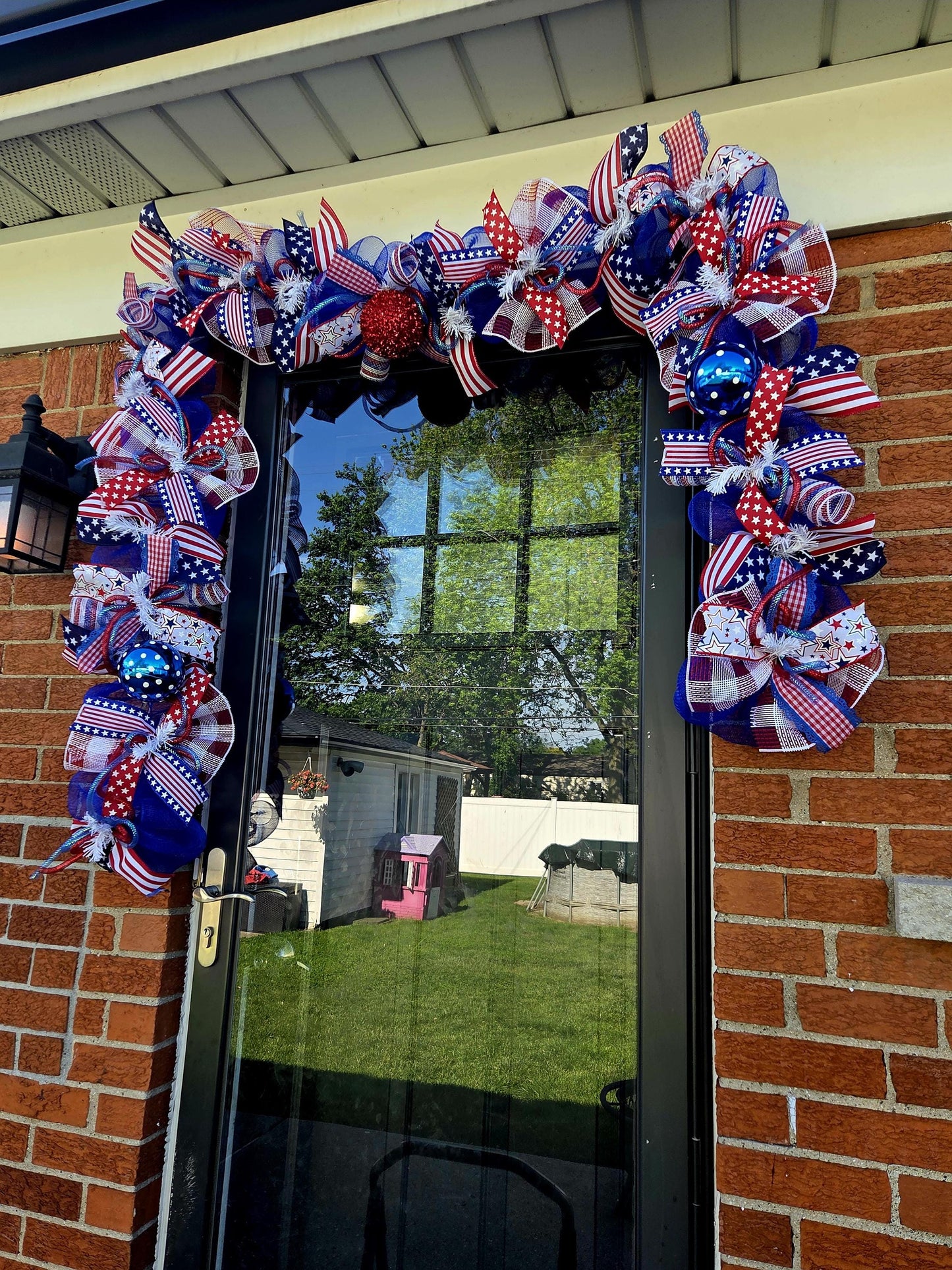 Patriotic garland, patriotic garlands, patriotic decor, 4th of July garland, fourth of July garland, patriotic decorations, patriotic door