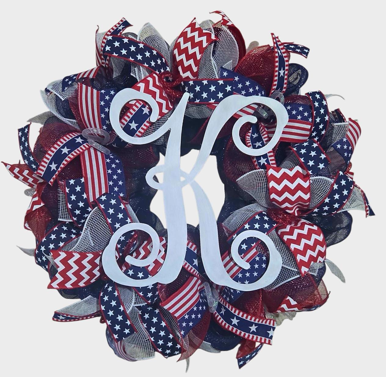 Patriotic marquee wreath