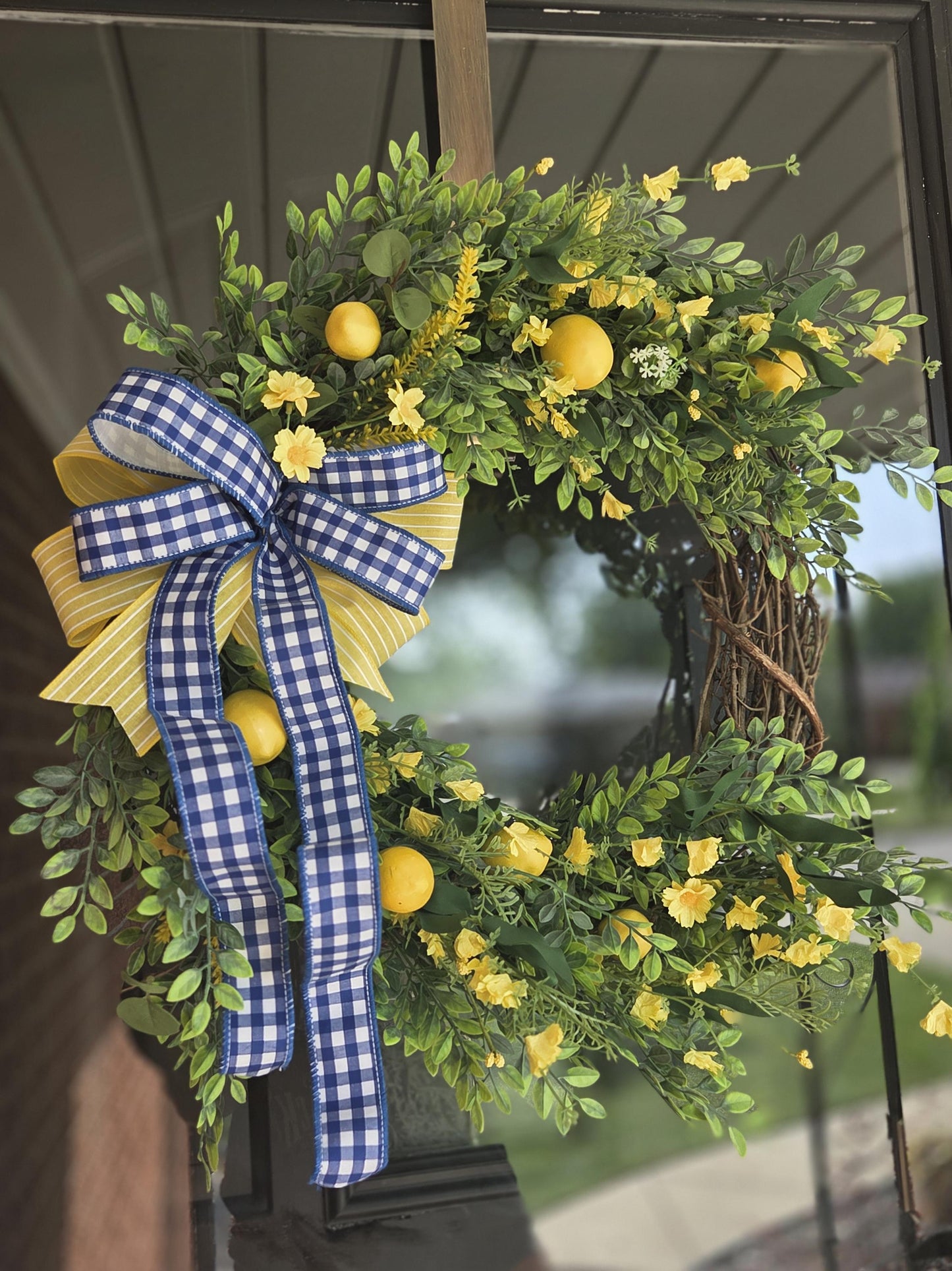 Lemon wreath, lemon wreaths, summer wreath, welcome wreath, everyday wreath, wreaths, front door wreath, lemon wreaths, grapevine summer