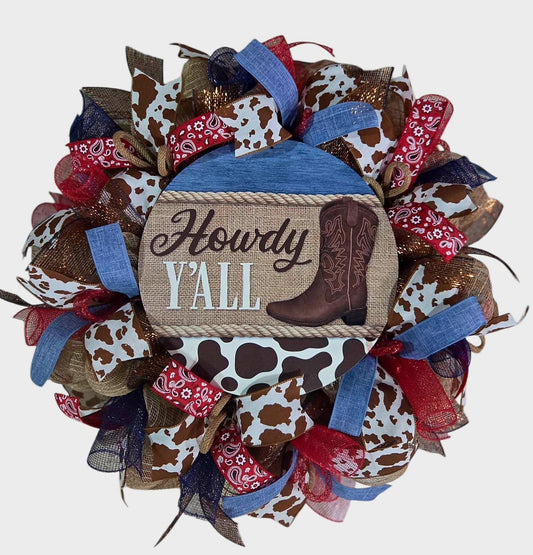 Howdy wreath