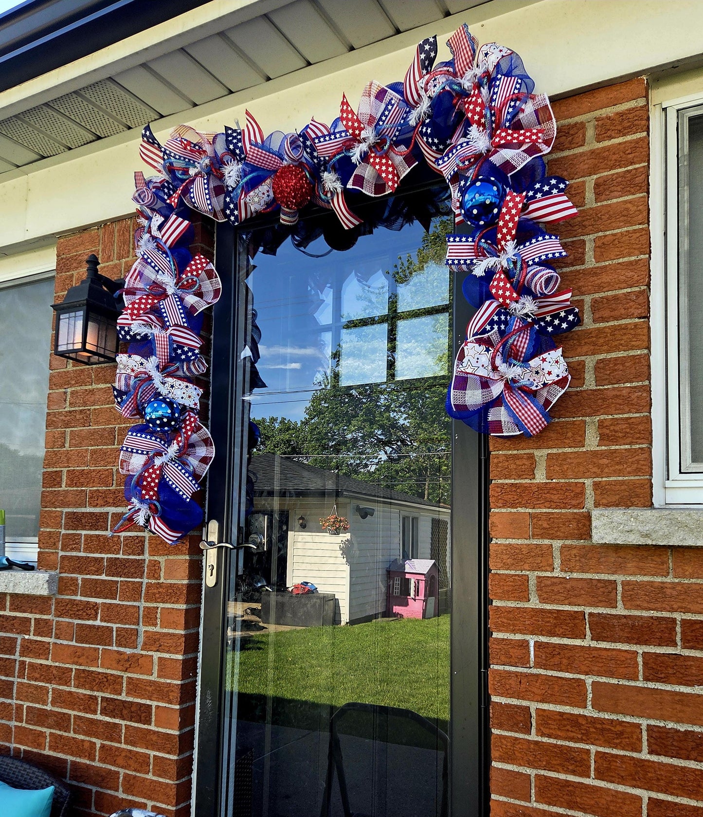 Patriotic garland, patriotic garlands, patriotic decor, 4th of July garland, fourth of July garland, patriotic decorations, patriotic door