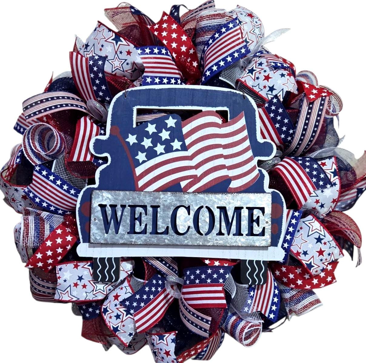 USA wreaths, patriotic wreaths, 4th of July wreath, fourth of July wreath, 4th of July wreath, mesh patriotic wreath, red white blue