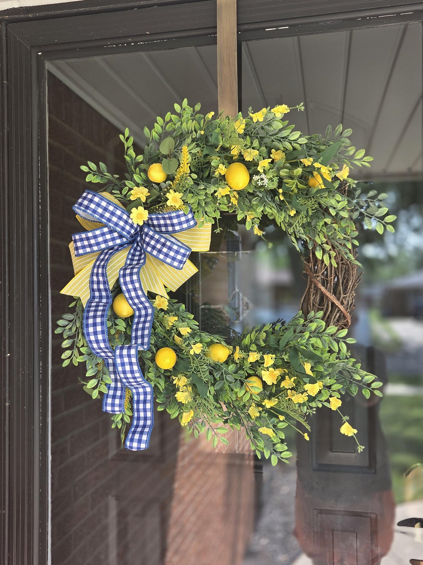 Lemon wreath, lemon wreaths, summer wreath, welcome wreath, everyday wreath, wreaths, front door wreath, lemon wreaths, grapevine summer