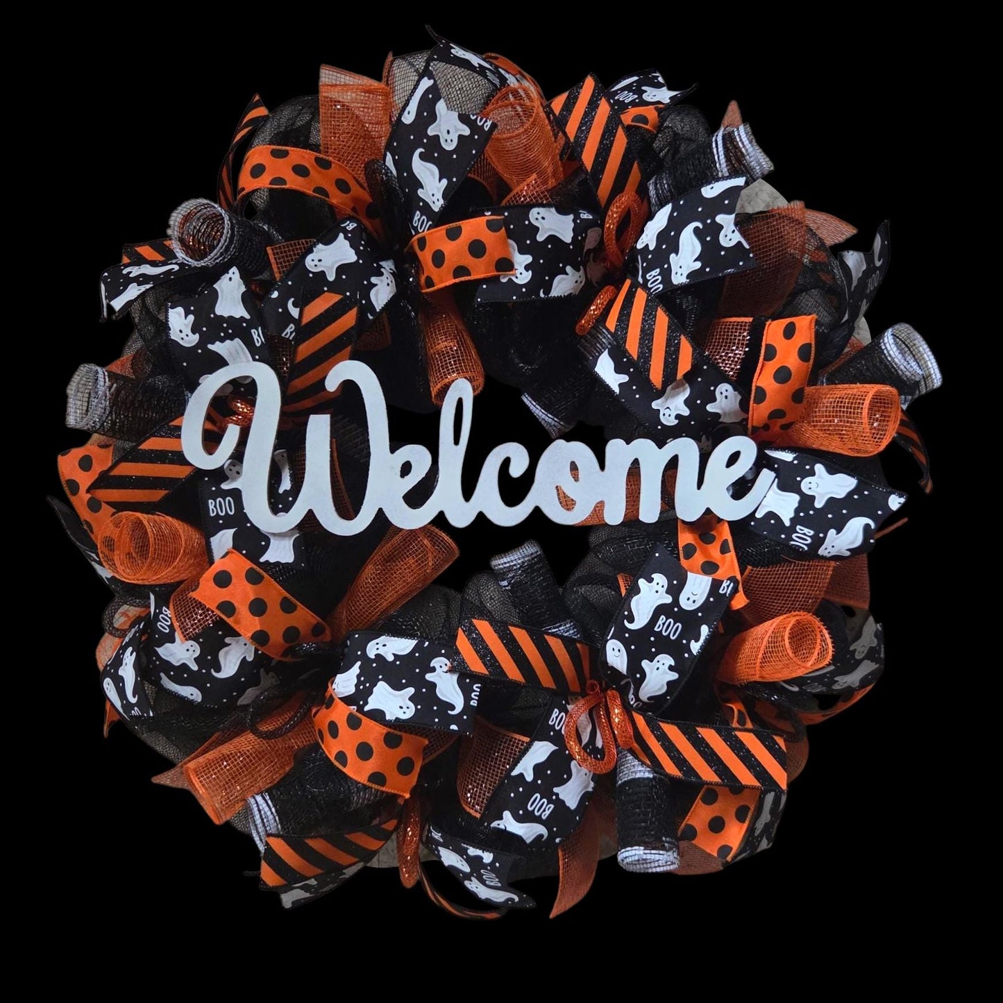 Welcome Halloween wreath