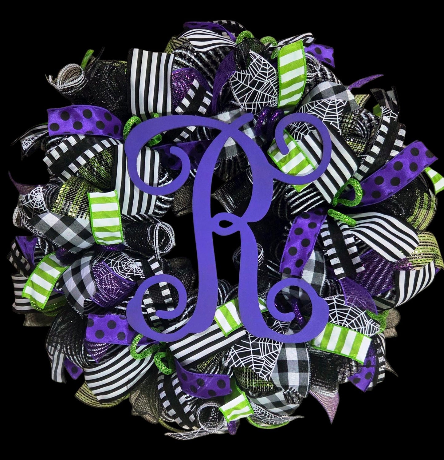 Halloween wreath, halloween wreath, beetlejuice wreath, halloweeen door decor, halloween door, letter wreath, welcome halloween, garlands