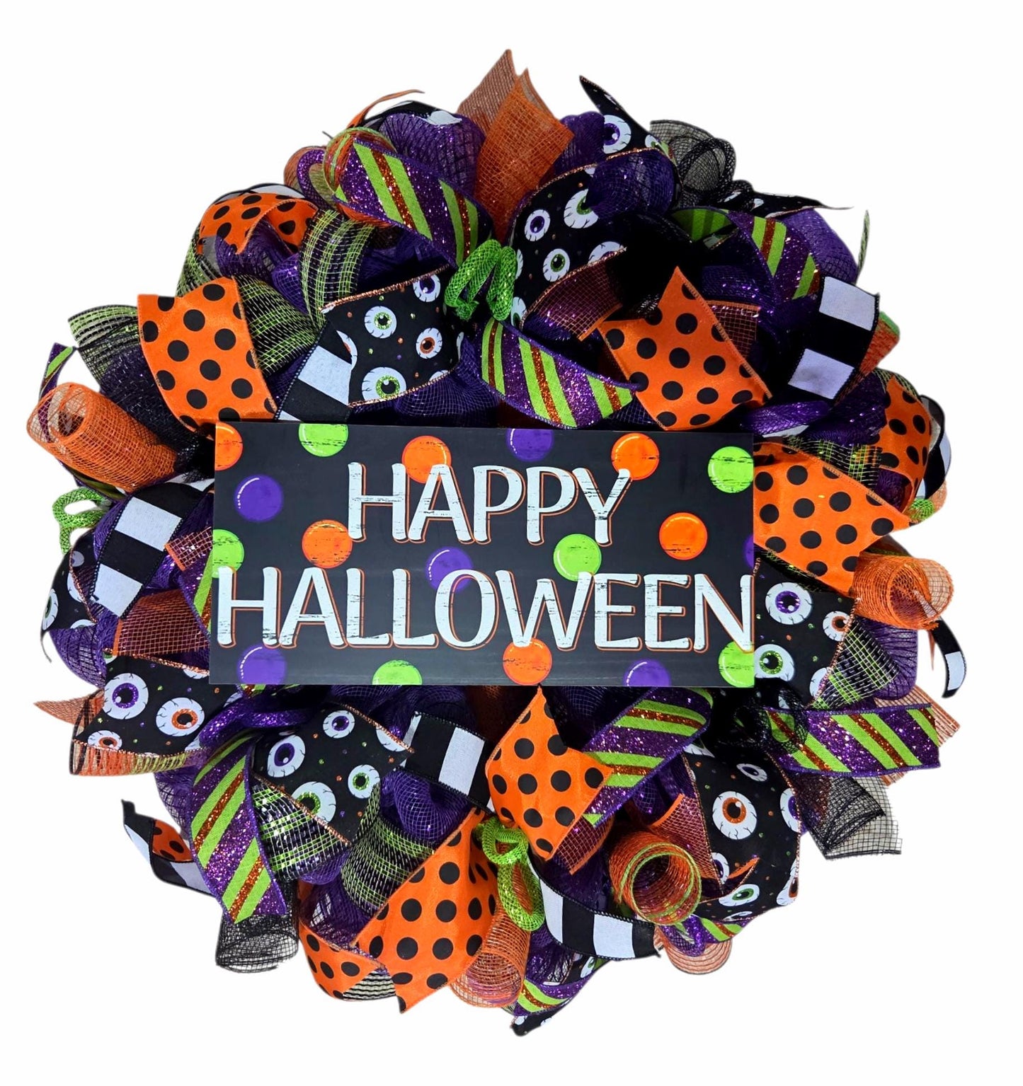 Open Halloween wreath, Happy Halloween wreath, halloween wreath, Fall wreaths, wreath, wreaths, halloween mesh wreaths, Fall decorations,