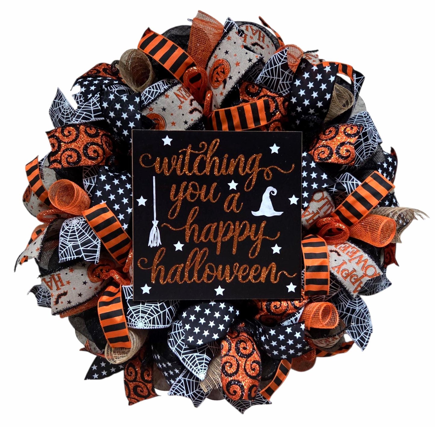 Witch Halloween wreath