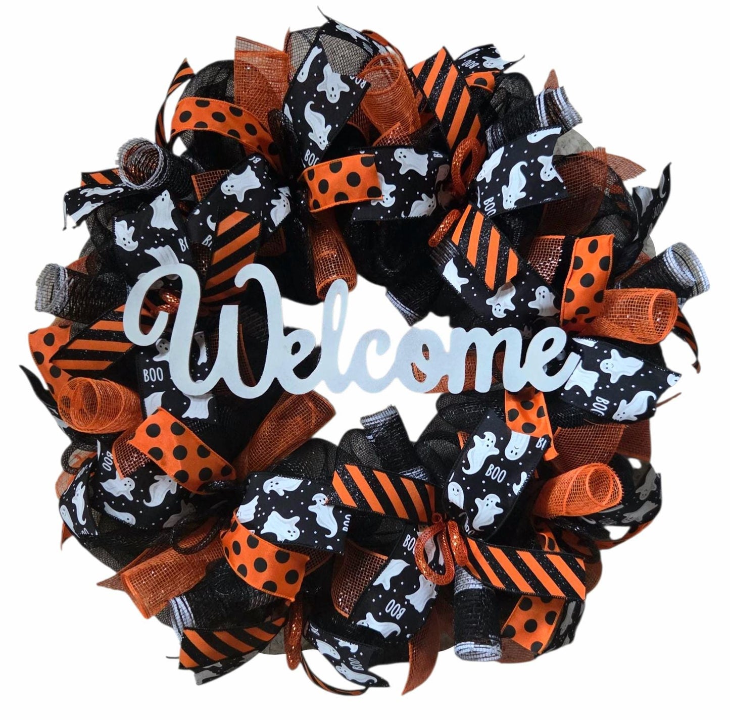 Welcome Halloween wreath