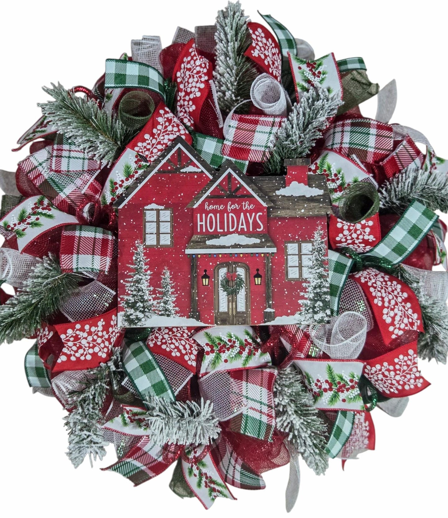Christmas Wreath, Christmas wreaths for front door, Christmas wreath, Christmas decorations, Mesh Christmas Wreath, Classic christmas wreath