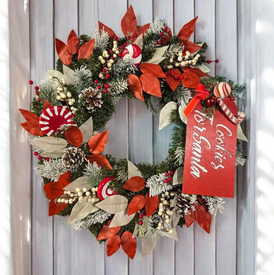 Candy Cane Wreath, Christmas Wreath, Whimsical Wreath, Christmas Wreaths, Wreath, Door Decor, Christmas Decorations, Candy Cane