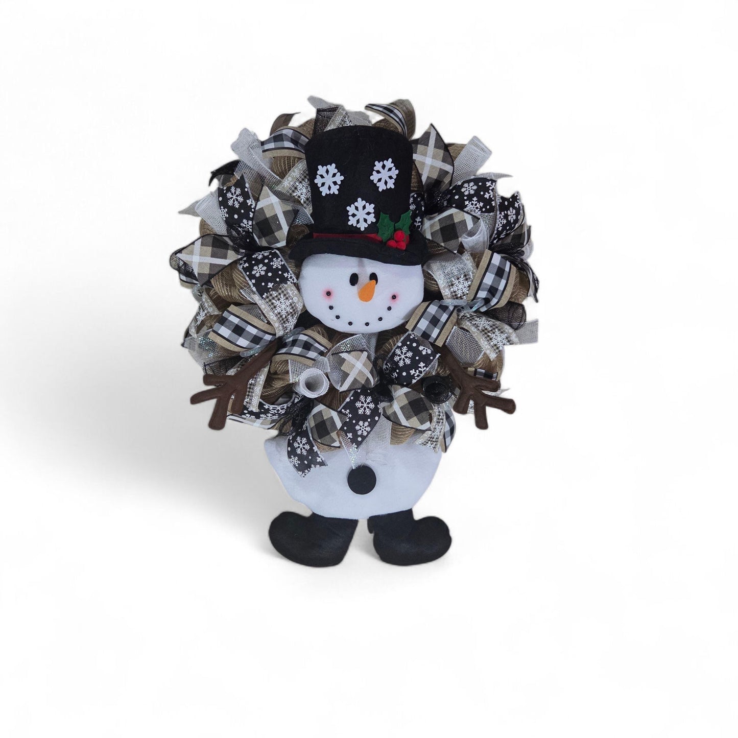 Winter Wreath, Snowflake Wreath, winter wreaths, snowman wreaths, Christmas decorations, Mesh winter Wreath, winter wreaths, snowflakes