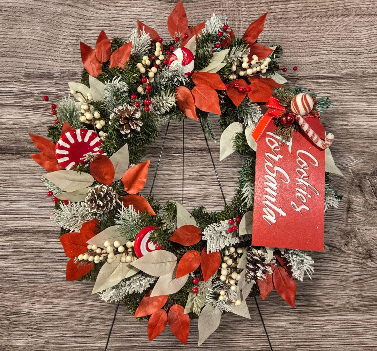 Candy Cane Wreath, Christmas Wreath, Whimsical Wreath, Christmas Wreaths, Wreath, Door Decor, Christmas Decorations, Candy Cane