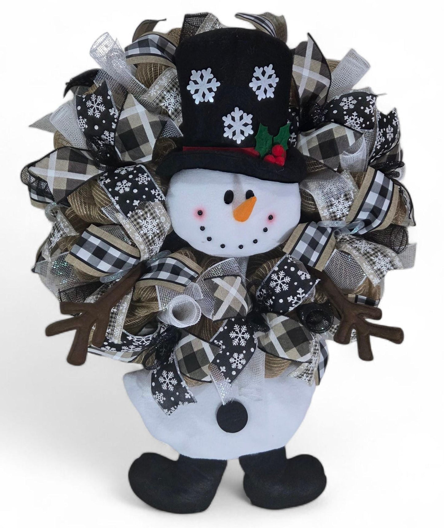 Winter Wreath, Snowflake Wreath, winter wreaths, snowman wreaths, Christmas decorations, Mesh winter Wreath, winter wreaths, snowflakes