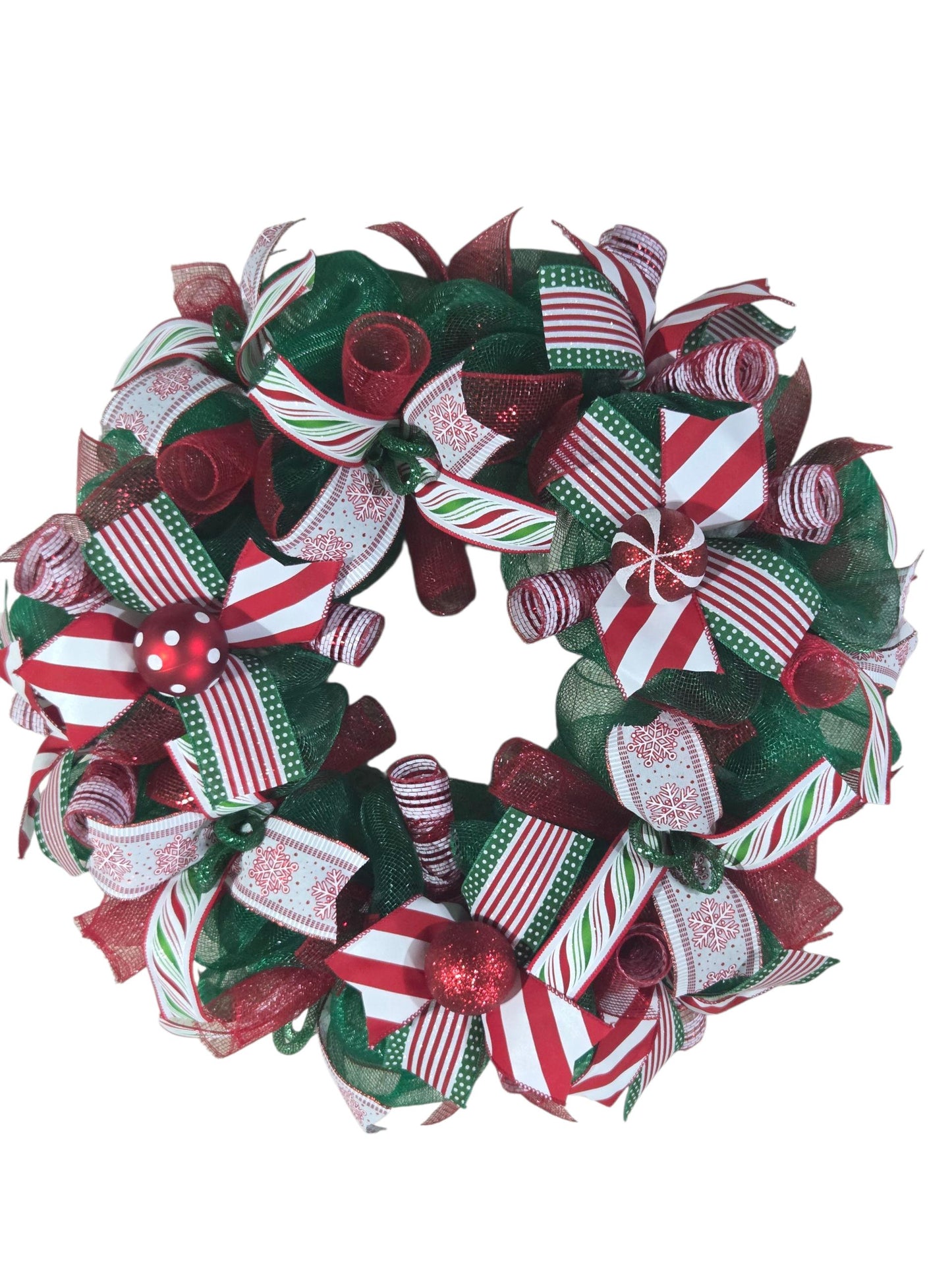 Candy Cane Wreath