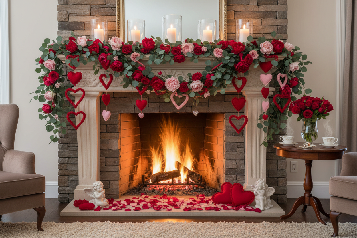 with a garlnad and no stockings