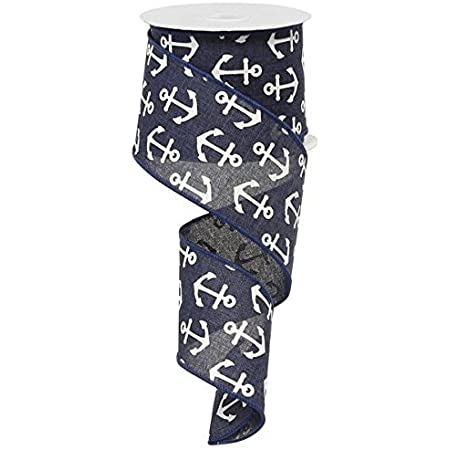 2.5" ANCHORS ON NAVY - 10YDS