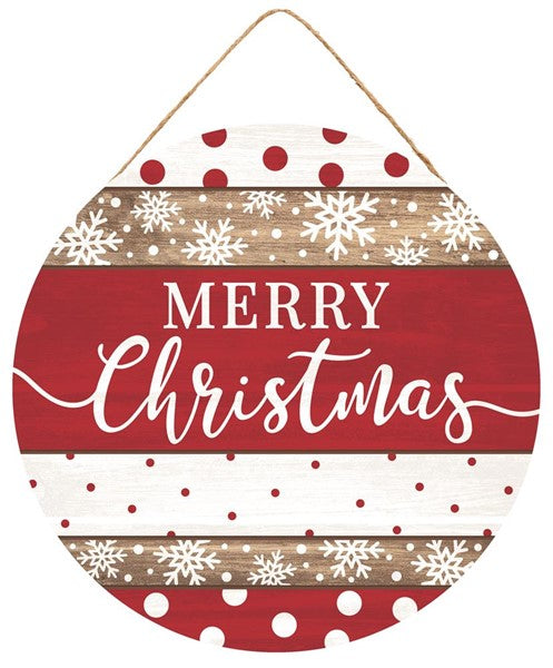 10.5" RUSTIC MERRY CHRISTMAS SIGN