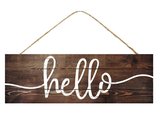 15.5" X 5" HELLO MDF SIGN