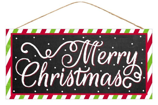 12.5"L X 6"H MERRY CHRISTMAS SIGN