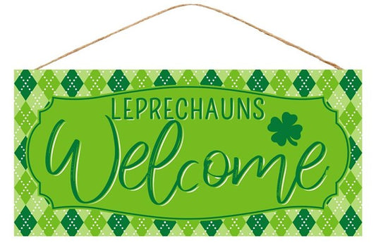 12.5" x 6" - Leprechauns Welcome