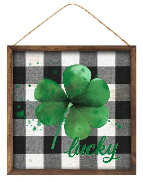 10" LUCKY SHAMROCK SIGN