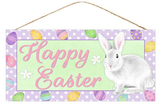 12" X 6" HAPPY EASTER SIGN