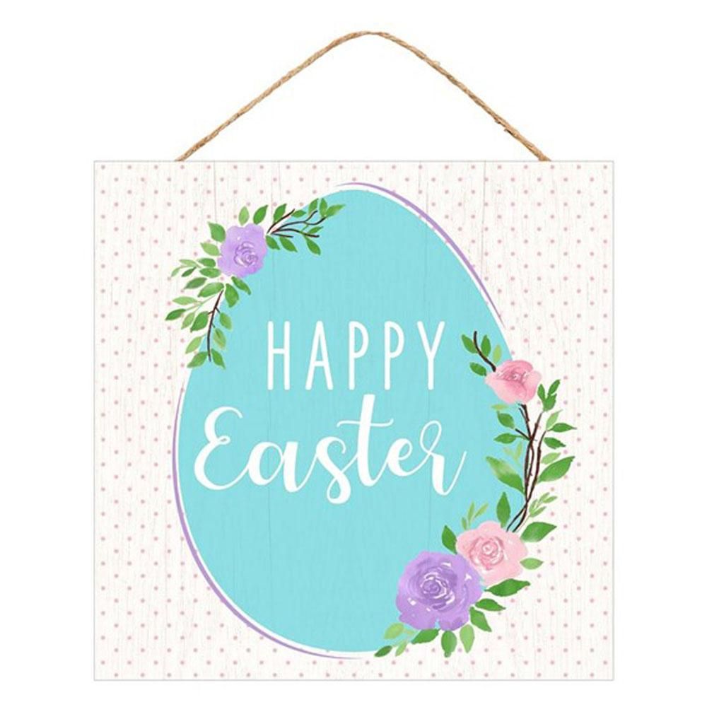 10" HAPPY EASTER EGG SIGN