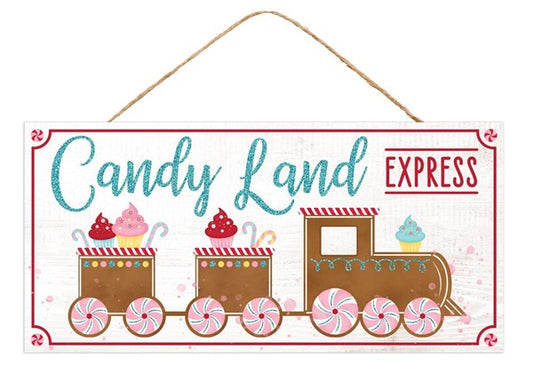 12.5 X 6" - CANDY LAND EXPRESS SIGN