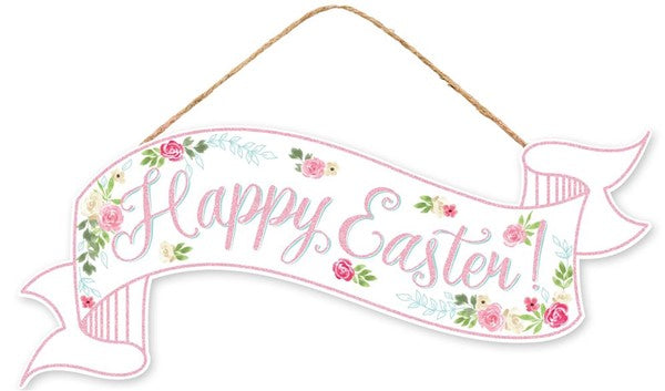 15"L X 6.25"H Hello Easter Banner